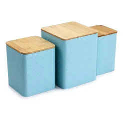 MegaChef Square Iron 3-pc. Canister