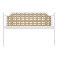 Melanie Wood and Cane Headboard