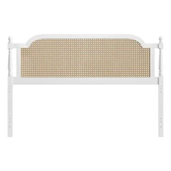 Melanie Wood and Cane Headboard