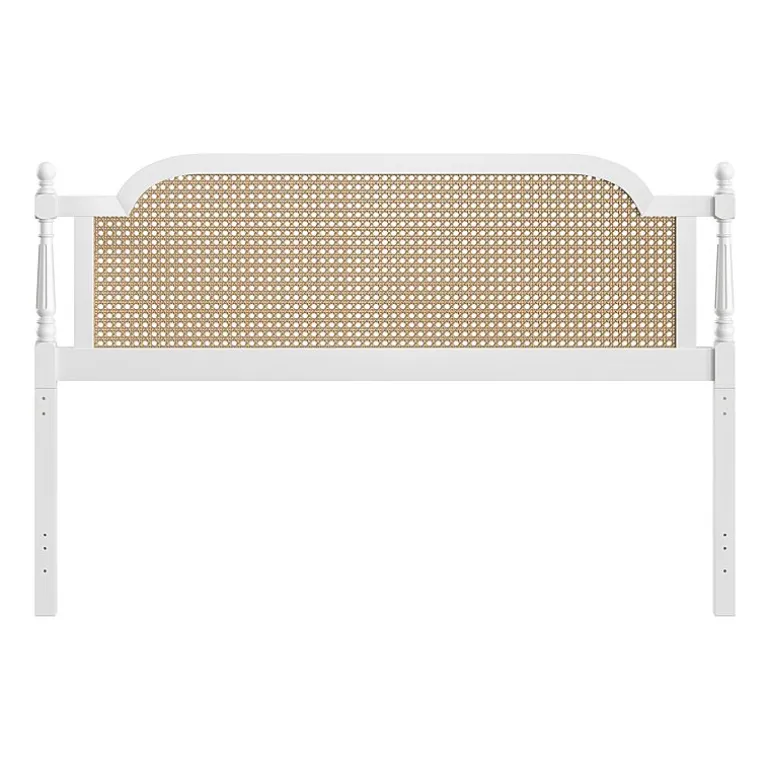 Melanie Wood and Cane Headboard