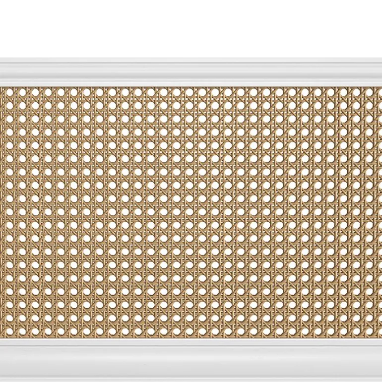 Melanie Wood and Cane Headboard