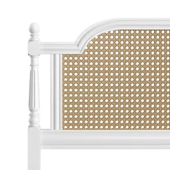 Melanie Wood and Cane Headboard