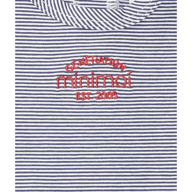 MeMoi Baby and Toddler "Generation MiniMoi" Stretchy Mini-Striped Cotton-Rich Footie