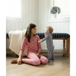 MeMoi Baby and Toddler "Generation MiniMoi" Stretchy Mini-Striped Cotton-Rich Footie