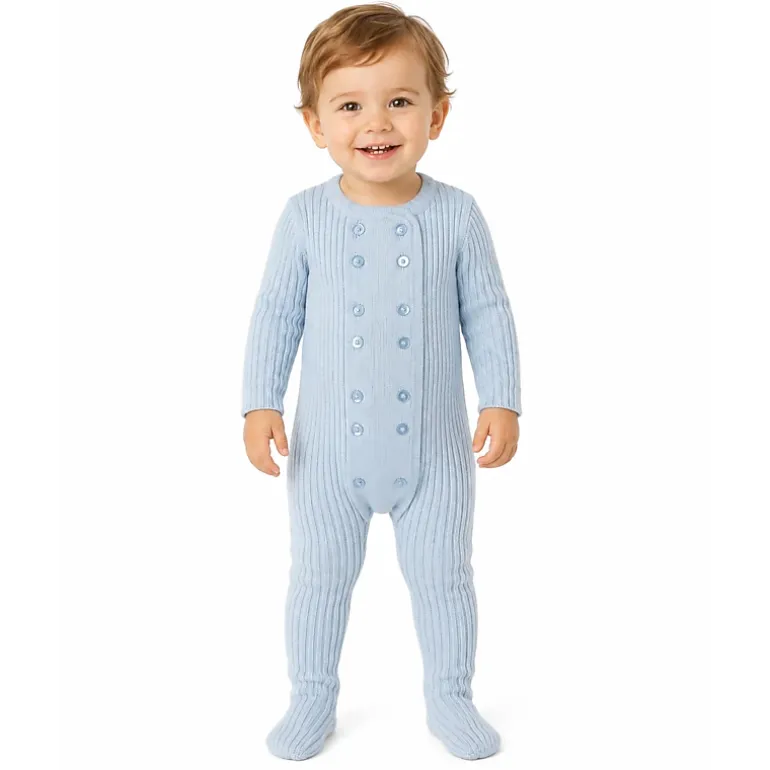 MeMoi Baby and Toddler Sweater Rib Footie