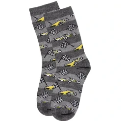 MeMoi Boys' Race Car Rayon from Bamboo Crew Socks