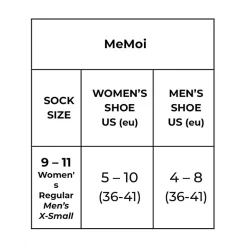 MeMoi Butterfly Bamboo Blend Crew Socks