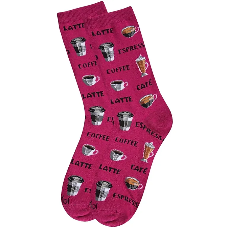 MeMoi Coffee Bamboo Blend Crew Socks