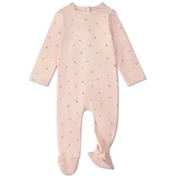 MeMoi 3 Piece Baby Girls "Blossoming Florals" Cotton Rich Footie Set