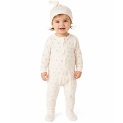 MeMoi 2 Piece Baby "Love is Home"  Stretch Cotton Footie Set