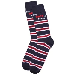 MeMoi Unisex "My Vote Counts" Novelty Crew Socks