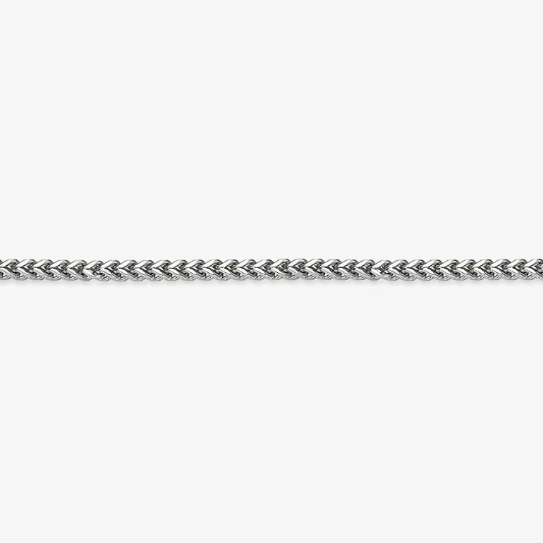 Mens Brushed Stainless Steel 22mm Foxtail Bracelet