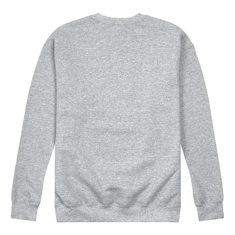 Mens Crew Neck Long Sleeve Peanuts Valentine's Day Sweatshirt
