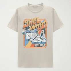 Mens Crew Neck Short Sleeve Classic Fit Star Wars Big and Tall Graphic T-Shirt