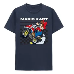 Mens Crew Neck Short Sleeve Classic Fit Super Mario Big and Tall Graphic T-Shirt