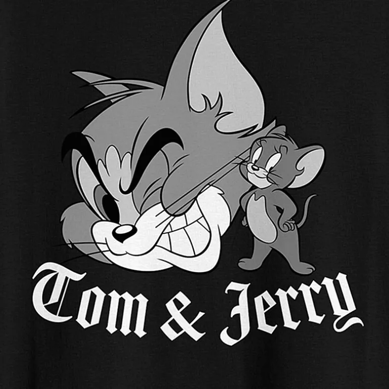 Mens Crew Neck Short Sleeve Classic Fit Tom and Jerry Big and Tall Graphic T-Shirt