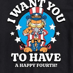 Mens Crew Neck Short Sleeve Classic Fit Garfield Big and Tall Graphic T-Shirt
