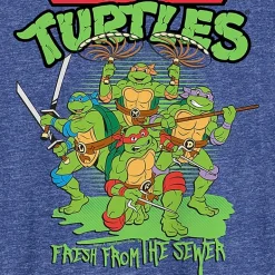 Mens Crew Neck Short Sleeve Classic Fit Teenage Mutant Ninja Turtles Big and Tall Graphic T-Shirt