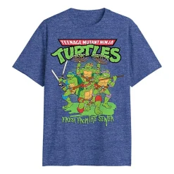 Mens Crew Neck Short Sleeve Classic Fit Teenage Mutant Ninja Turtles Big and Tall Graphic T-Shirt
