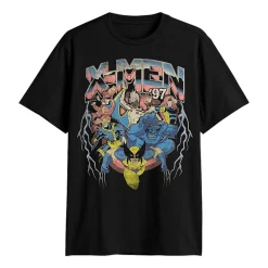 Mens Crew Neck Short Sleeve Classic Fit Marvel Big and Tall Graphic T-Shirt