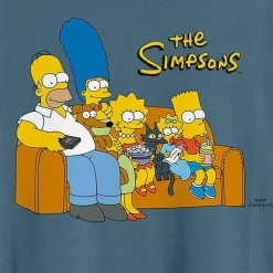 Mens Crew Neck Short Sleeve Classic Fit The Simpsons Big and Tall Graphic T-Shirt