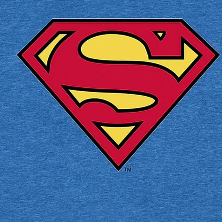 Mens Crew Neck Short Sleeve Regular Fit DC Comics Superman Graphic T-Shirt