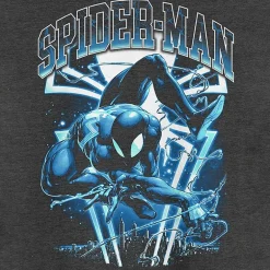 Mens Crew Neck Short Sleeve Regular Fit Spiderman Venom Graphic T-Shirt