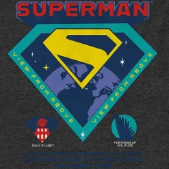 Mens Crew Neck Short Sleeve Regular Fit Superman Big and Tall Graphic T-Shirt