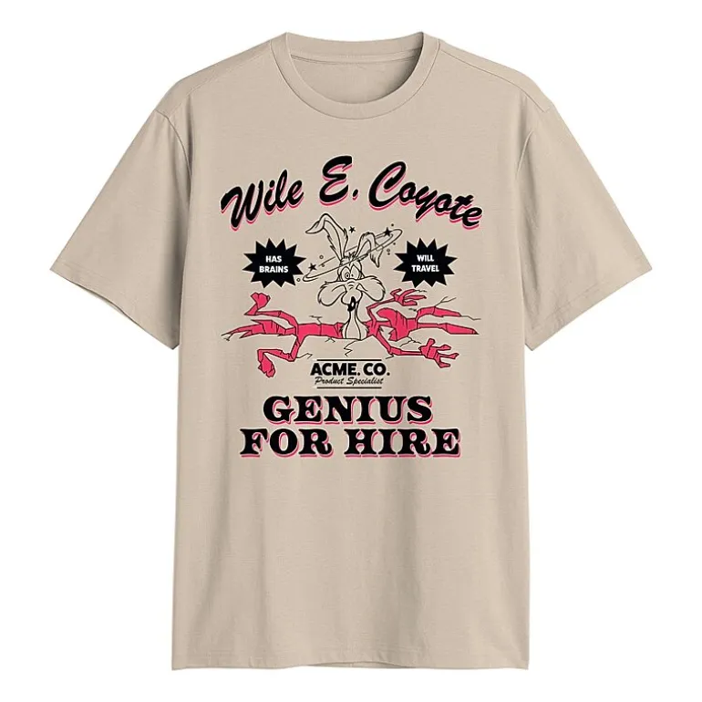 Mens Crew Neck Short Sleeve Regular Fit Looney Tunes Graphic T-Shirt