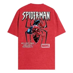 Mens Crew Neck Short Sleeve Regular Fit Spiderman Graphic T-Shirt