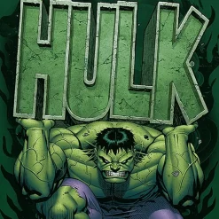 Mens Crew Neck Short Sleeve Regular Fit Hulk Graphic T-Shirt