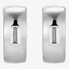 Mens 5/8 CT. T.W. Cubic Zirconia Sterling Silver 15.1mm Hoop Earrings