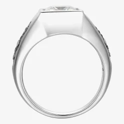 Mens 8 3/8 Ct. T.W. Cubic Zirconia Sterling Silver Round Fashion Ring