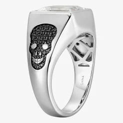 Mens 8 3/8 Ct. T.W. Cubic Zirconia Sterling Silver Round Fashion Ring
