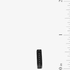Mens 1/8 CT. T.W. Natural Black Diamond Stainless Steel 4mm Hoop Earrings