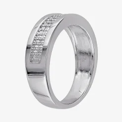 Mens 1/10 CT.T.W. Natural Diamond Wedding Band