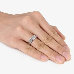 Mens 1/10 CT.T.W. Natural Diamond Wedding Band