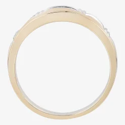 Mens 1/4 CT. T.W. Natural White Diamond 10K Gold Wedding Band