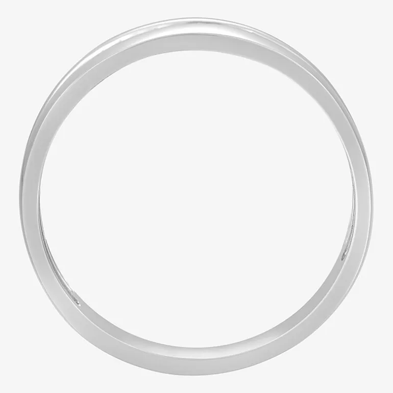 Mens Diamond-Accent 10K Yellow Gold Wedding Band
