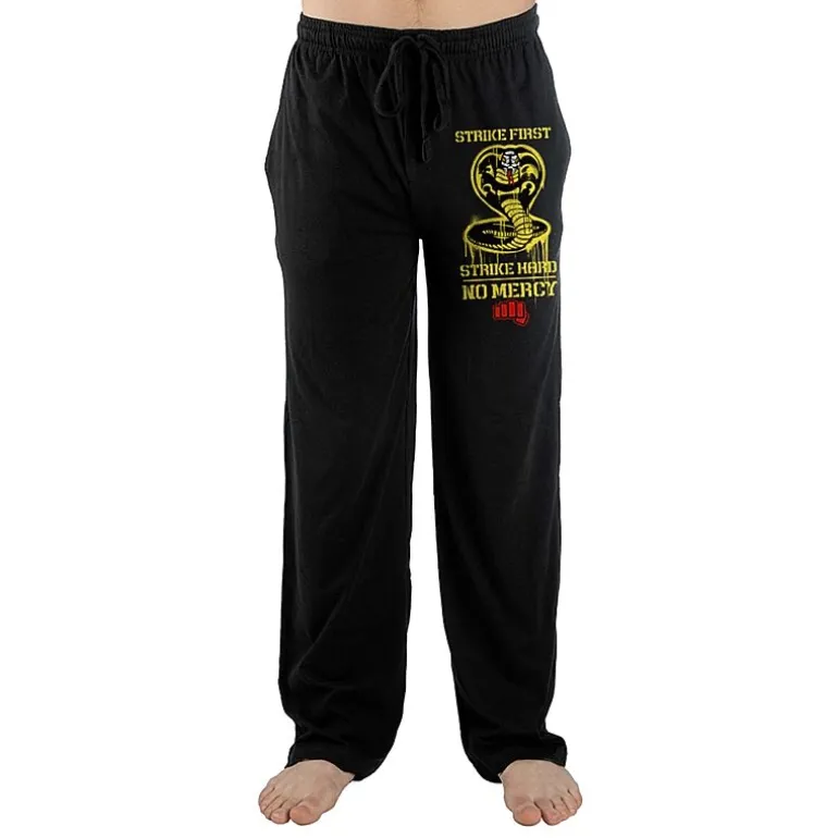 Mens Fleece Cobra Kai 1 Pair Pajama Pants