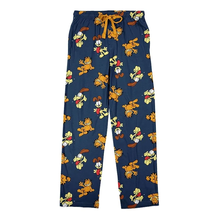 Mens Fleece Garfield 1 Pair Pajama Pants