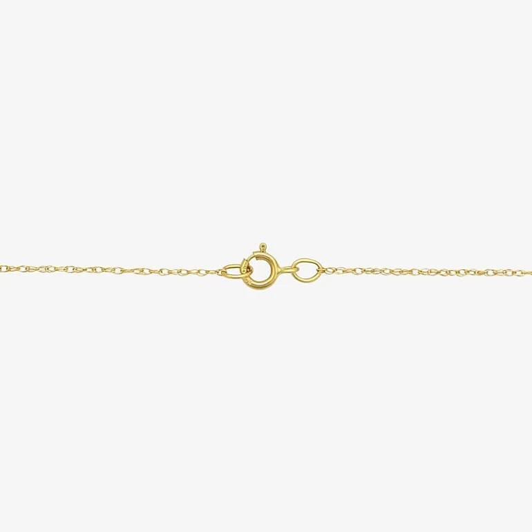Mens 14K Gold Cross 22 Inch Pendant Necklace