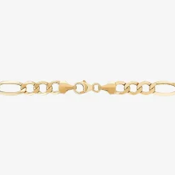 Mens 14K Gold 22 Inch Figaro Chain Necklace