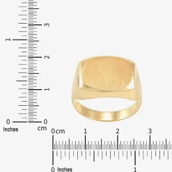 Mens 14K Gold Signet Ring
