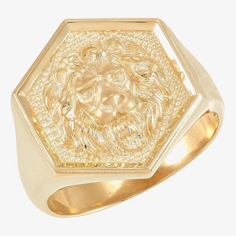 Mens 10K Gold Signet Ring