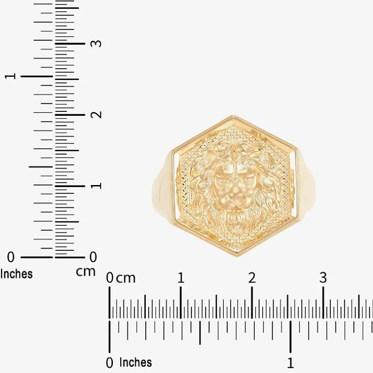 Mens 10K Gold Signet Ring