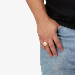 Mens 10K Gold Signet Ring