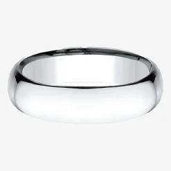 Mens 14K Yellow Gold 6MM Light Comfort-Fit Wedding Band