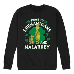 Mens Long Sleeve Dr. Seuss St. Patrick's Day Sweatshirt