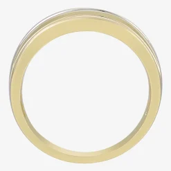 Mens 8MM 1/2 CT. T.W. Natural White Diamond 10K Gold Wedding Band